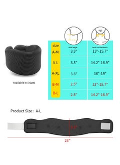 KASTWAVE Soft Neck Brace Universal Cervical Collar, Neck Brace for Sleeping Foam Wraps Keep Vertebrae Stable for Relief of Cervical Spine Pressure A-L 2pcs (Neck Circumference 14"-16.9", High 3.3")  - Image 2