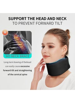 KASTWAVE Soft Neck Brace Universal Cervical Collar, Neck Brace for Sleeping Foam Wraps Keep Vertebrae Stable for Relief of Cervical Spine Pressure A-L 2pcs (Neck Circumference 14"-16.9", High 3.3")  - Image 4