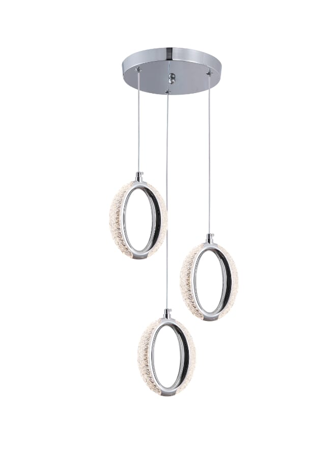 Best Power Modern LED Chandelier Light 9891 – 21W | 3 Pendant Lamps with 3 Light Modes | Energy-Saving Hanging Ceiling Light with 180cm Adjustable Cord – For Dining Room, Living Room, Bedroom - Image 2