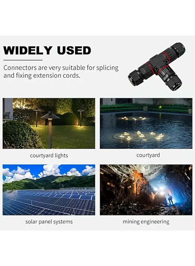 M20 3 دبوس كابل موصل برغي اضغط ختم مربع لافتة LED الإضاءة النفق - Image 5