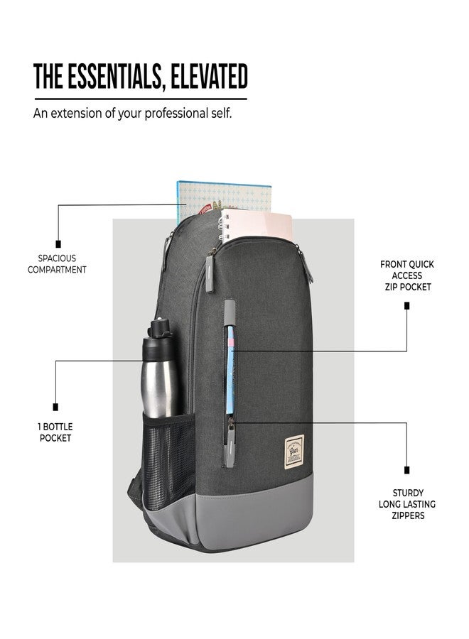 Gear Classic 25 ltrs Charcoal Grey and Grey Casual Backpack (BKPCAMPS83804) - Image 5
