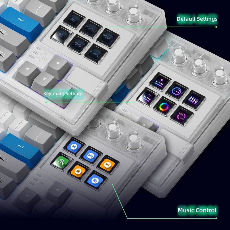 MiraBox K1 Pro Mechanical Keyboard with RGB Backlight, Hot-Swap Keys, and Macro Programming for Office & Gaming - Image 3