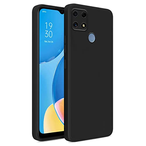 LIRAMARK غطاء خلفي ناعم من السيليكون من LIRAMARK لهاتف Oppo A15 / A15s (سيليكون أسود) - Image 1