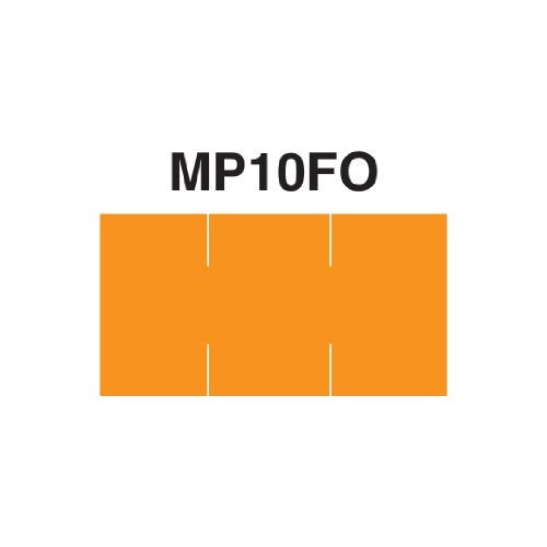 MONARCH Fluorescent Orange Labels to fit Monarch 1110 Pricers. 16 Rolls with 1 Free Ink Roller. - Image 2