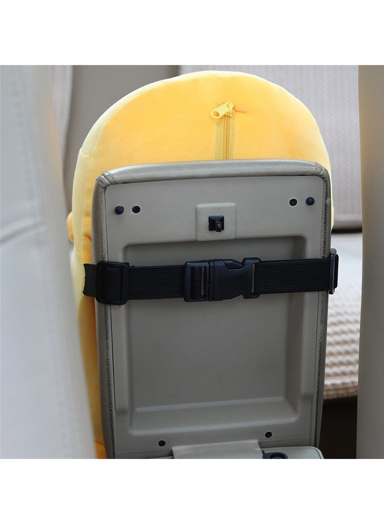 Generic Cartoon cute lazy eggs doll tissue cover Gudetama plush doll paper box car tissue box  - Image 3