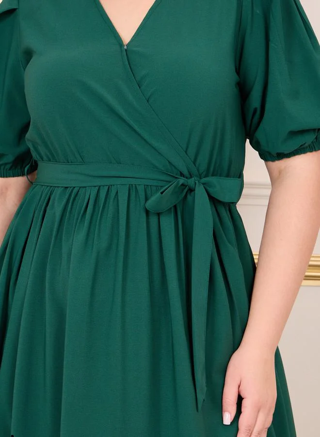 Styli Emerald Midi Dress
