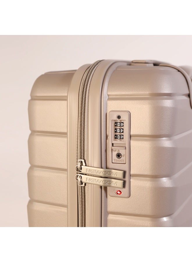 NEWCOM Polypropylene Suitcase, 4 Spinner Wheels, Lightweight Hard Shell | Shock Resistant | Durable PP Material | TSA Lock | Fashion Design |  Warranty | NEWCOM - Image 5