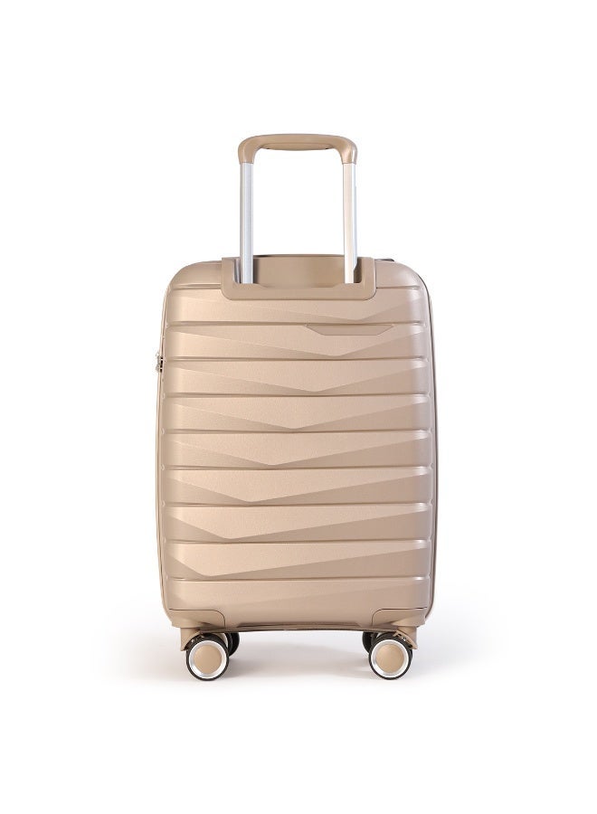 NEWCOM Polypropylene Suitcase, 4 Spinner Wheels, Lightweight Hard Shell | Shock Resistant | Durable PP Material | TSA Lock | Fashion Design |  Warranty | NEWCOM - Image 4