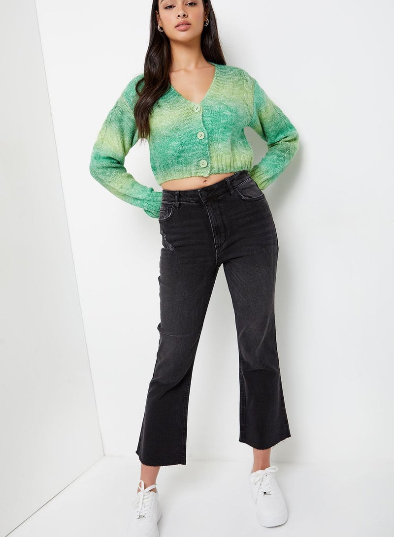 Ardene High Waist Flare Jeans - Image 1
