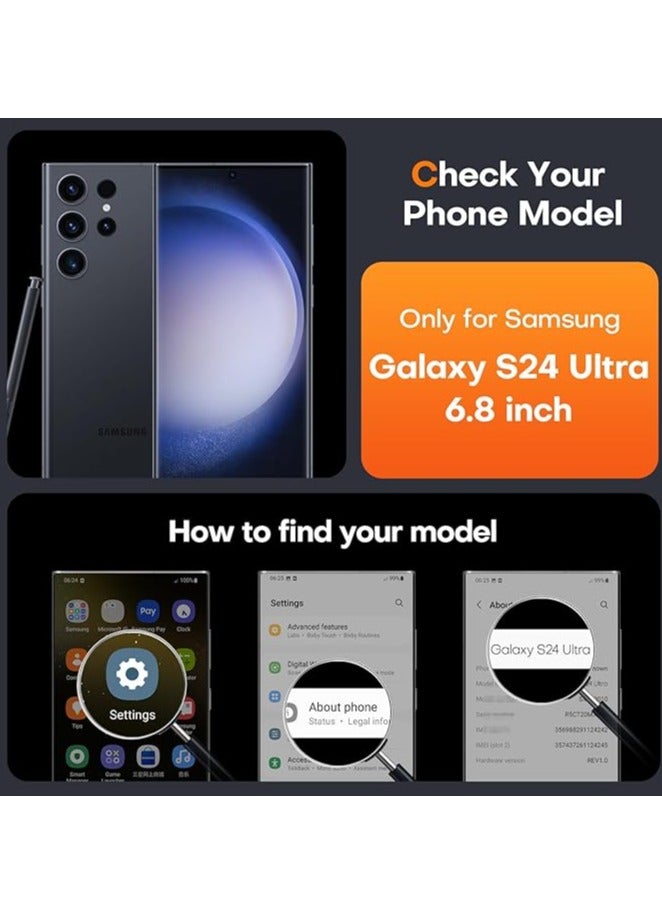 MIGOFAST Galaxy S24 Ultra Magnetic Case Compatible with MagSafe  Luxury Plating Design Galaxy S24 Ultra Case with Camera Lens Protector Soft TPU Bumper for Samsung Galaxy S24 Ultra 6.8” Purple - Image 2