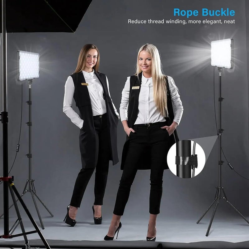 TechBlaze 11 Inch Camera LED Video Light for Photography Studio Light for Video Shooting LED Camera Flash Panel with Remote Control for Photoshoot Makeup Tutorials Live YouTube Videos- Pack of 2 - Image 2