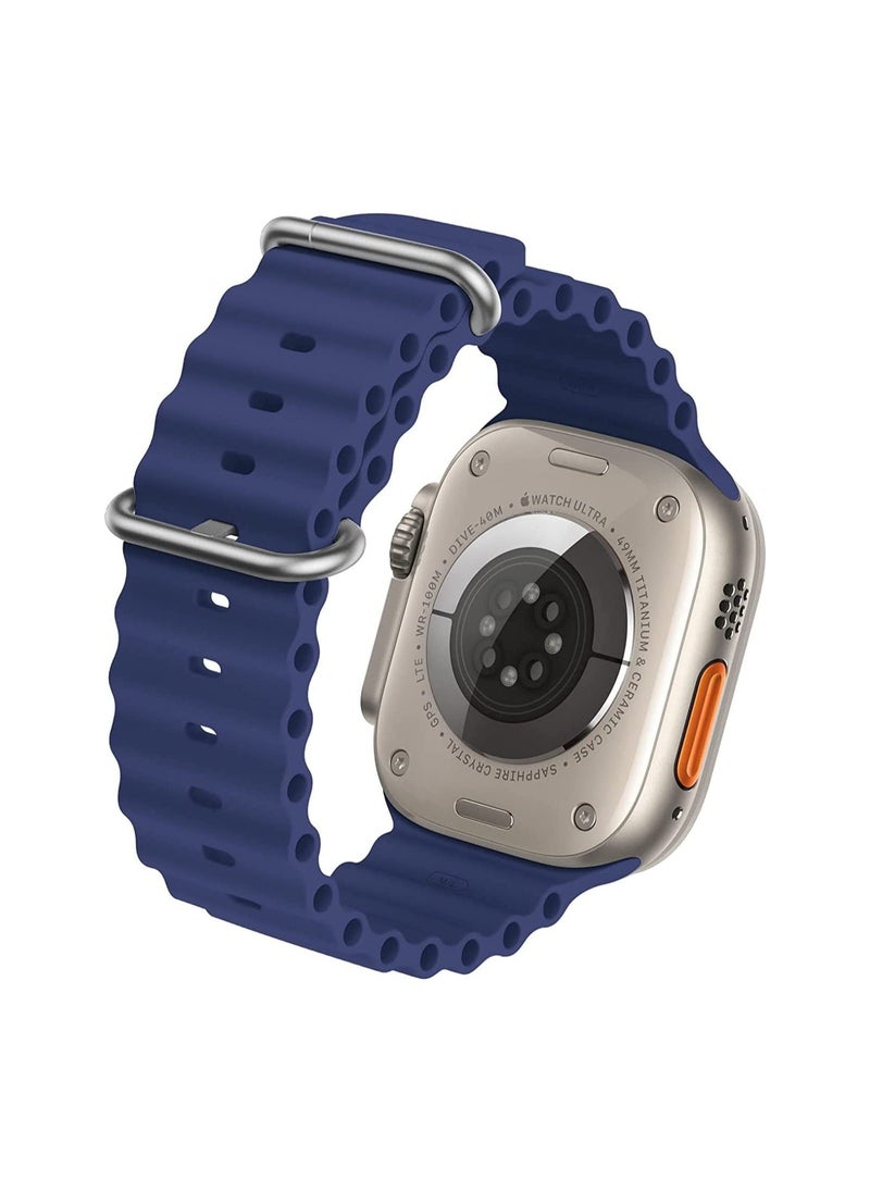 Risen Silicone Ocean Loop Band 49mm / 45mm / 44mm / 42mm Strap For Apple Watch Ultra 8 7 6 5 4 3 2 1 SE SE2 