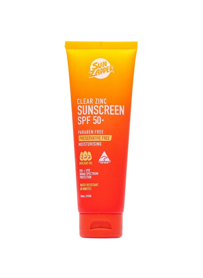 Sun Zapper - Clear Zinc Sunscreen Spf 50+ 3.4 Oz (100Ml) - Image 1