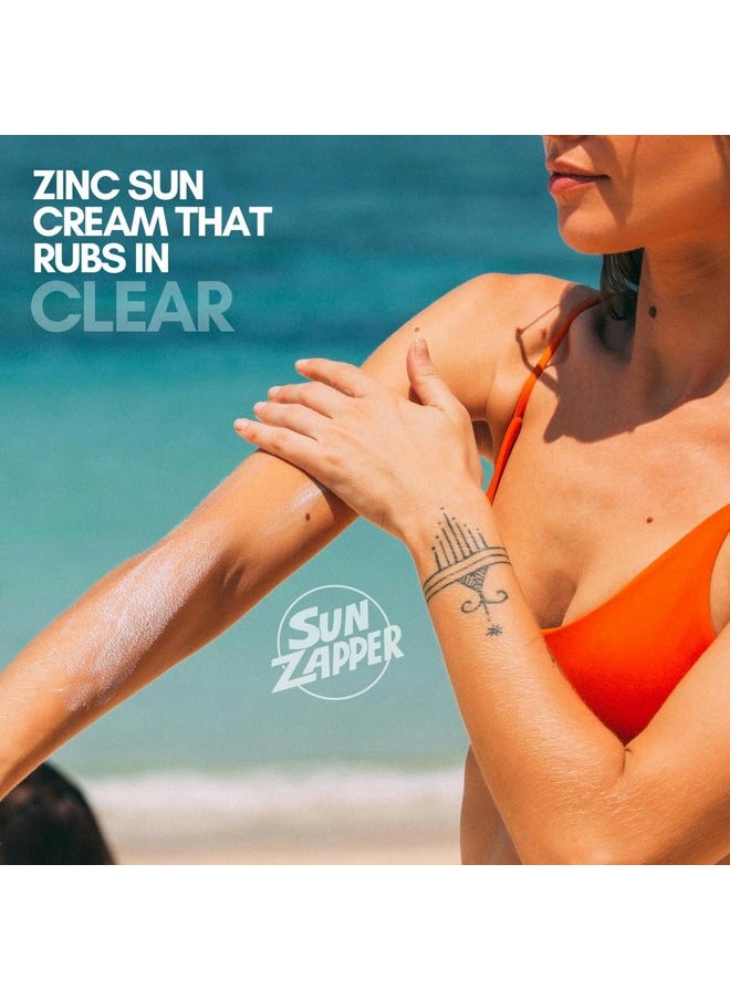Sun Zapper - Clear Zinc Sunscreen Spf 50+ 3.4 Oz (100Ml) - Image 1