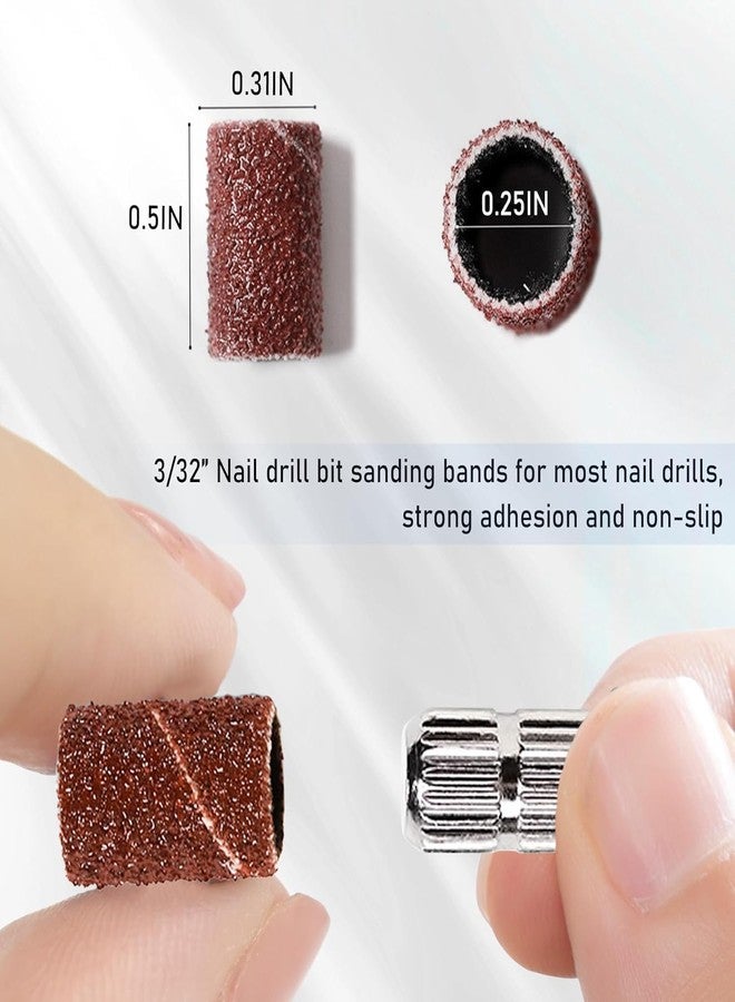 نيل ويند مجموعة NAILWIND من 75 قطعة من أشرطة صنفرة رؤوس مثاقب الأظافر، بدرجات خشونة ومتوسطة وناعمة، تتضمن رأس مثقاب بقطر 3/32 بوصة، مناسبة لأظافر الأكريليك، والمانيكير الجل، والباديكير، وصالونات تجميل الأظافر. - Image 2