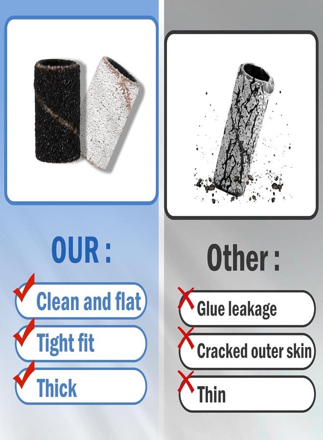 نيل ويند مجموعة NAILWIND من 75 قطعة من أشرطة صنفرة رؤوس مثاقب الأظافر، بدرجات خشونة ومتوسطة وناعمة، تتضمن رأس مثقاب بقطر 3/32 بوصة، مناسبة لأظافر الأكريليك، والمانيكير الجل، والباديكير، وصالونات تجميل الأظافر. - Image 5