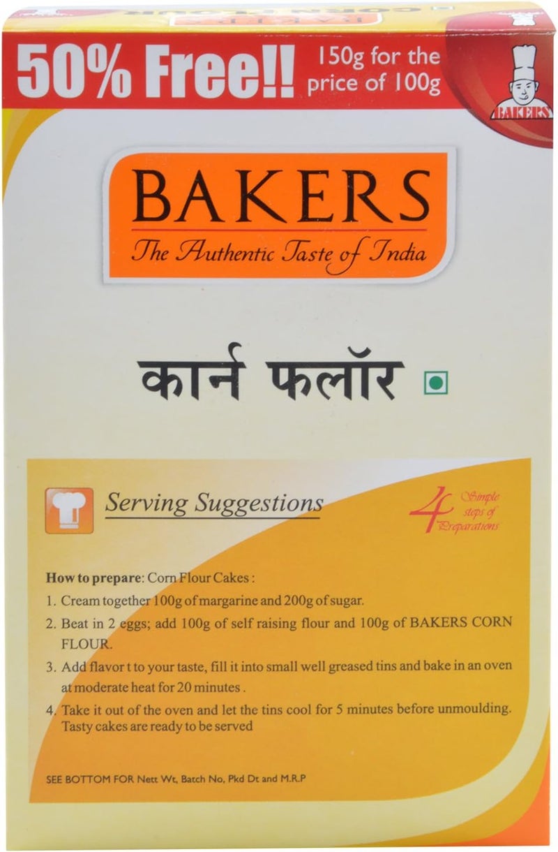 Bakers Corn Flour 150g - Pack of 5 - Image 4