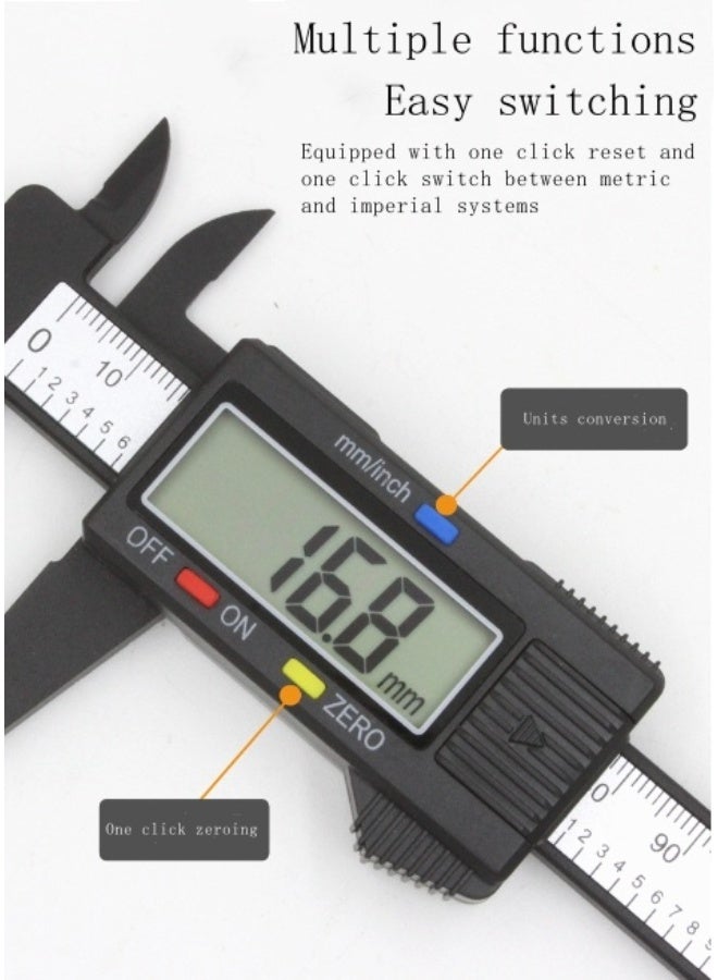 Portable Digital Caliper Upgraded Calipers with Large LCD Screen Electronic Measuring Tool Auto-off Feature, Inch and Millimeter Conversion for Household - Image 4