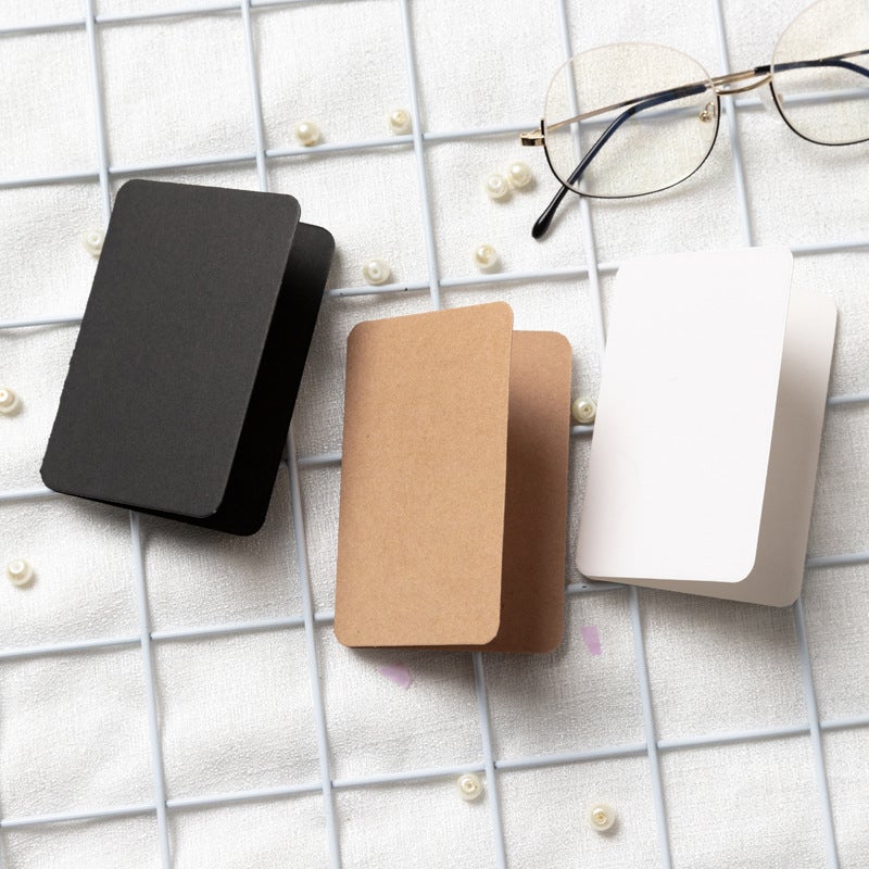 Christmas Retro Pure Color Blank Card Kraft Paper Greeting Card Stationery Simple Literary Small Fresh Ins Holiday Birthday - Image 5