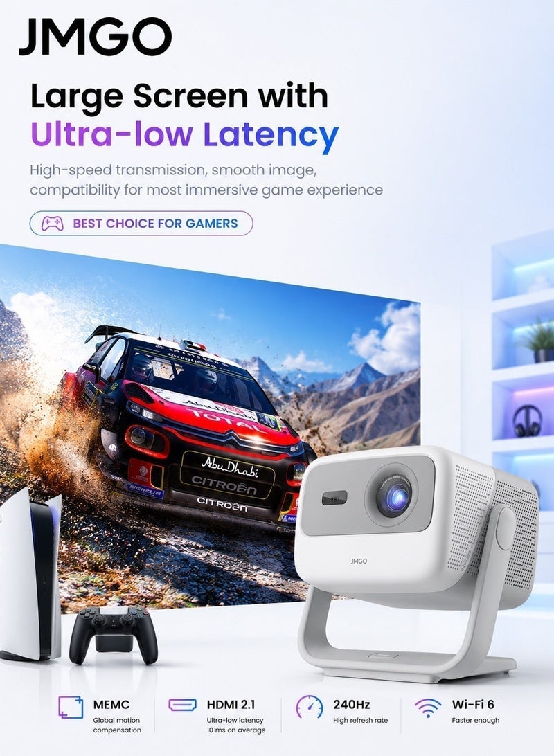 JMGO World Cup as never before with JMGO N1 Triple Laser Smart Projector, 800 CVIA (1800 ANSI Lumens), FHD, 4K HDR10 Support, Android TV 11, Blu Ray 3D, Dolby Audio, Dynaudio Speakers, 240Hz Gaming, Wi Fi 6, Bluetooth 5.0, Smart Eye Protection - Image 5