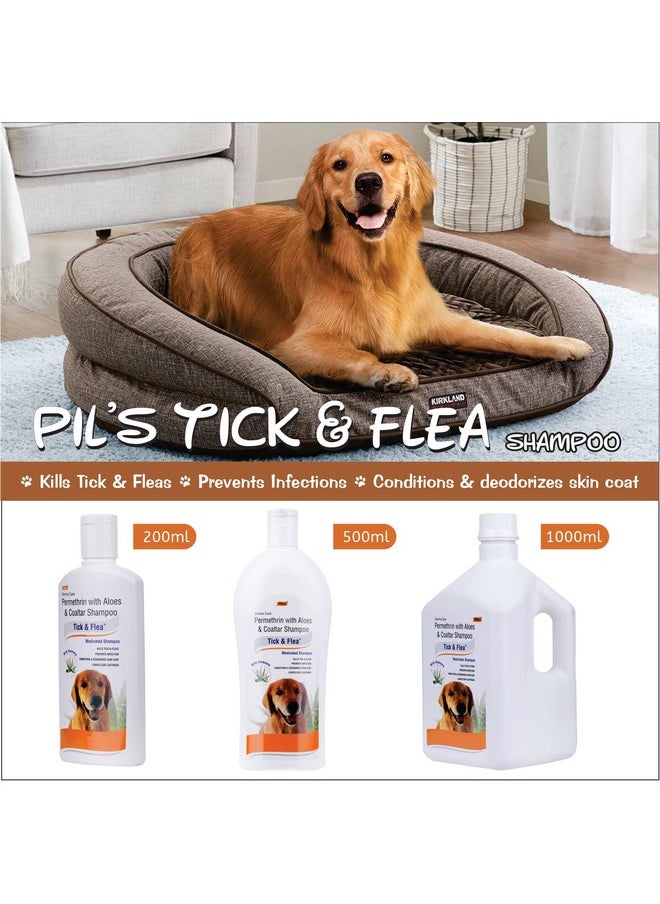 PIL Tick & Flea Dog Shampoo 1000Ml | Ditch To Itch Dog Shampoo For Pomeranian, Puppy, Rottweiler Adult, German Shepherd, Labrador And Golden Retriever | Medicated Pet Shampoo For Dogs  - Image 4