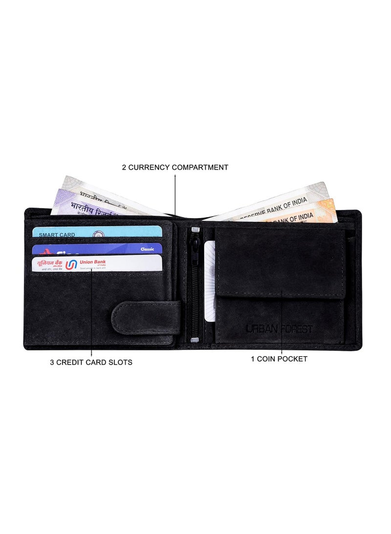 إربان محفظة جلدية سوداء عتيقة للرجال من أوربان فورست، مزودة بخاصية حجب RFID  - Image 4
