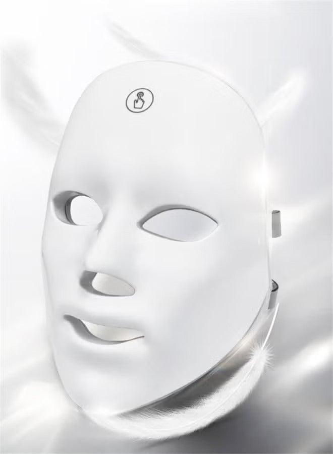 general علاج الضوء الأزرق لحب الشباب قناع الوجه LED 7 ألوان علاج الضوء الأزرق والأحمر قناع علاج التجاعيد وحب الشباب للعناية بالبشرة ماسك الجمال - Image 3
