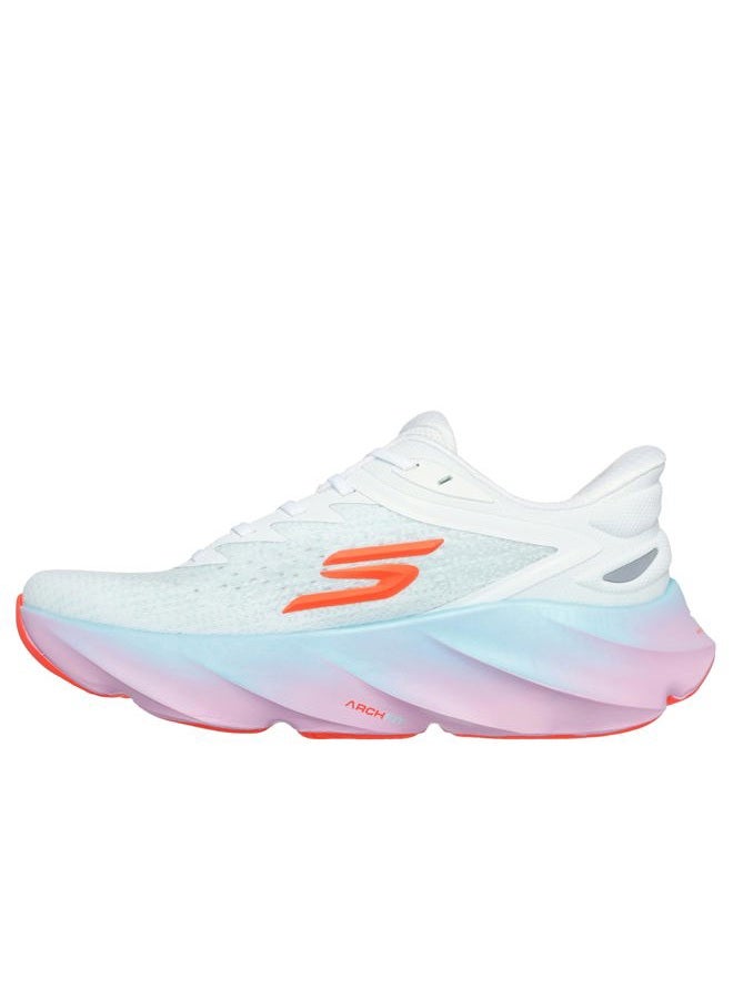 SKECHERS حذاء رياضي نسائي Aero Burst بدون استخدام اليدين، أبيض/متعدد الألوان، 38.5 EU - Image 2