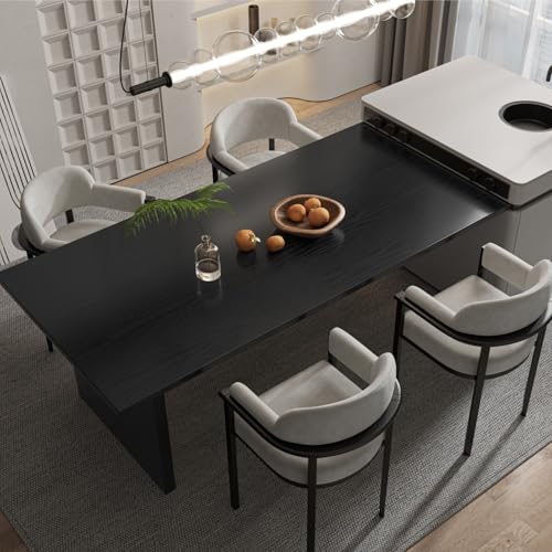Abyssaly Black Wood Peel and Stick Paper 11.8" X 197" Decorative Self-Adhesive Contact Paper Film for Furniture Surfaces Easy to Clean Thickening Upgrade Increase Stomata and Reduces Bubble Generation - Image 3