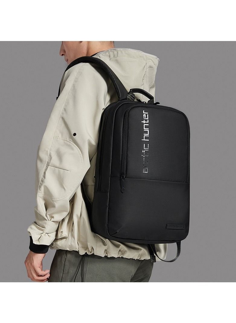 ARCTIC HUNTER - B00529 15.6-Inch Laptop Casual Multi-Function Oxford Waterproof Backpack Bag - Black - Image 1