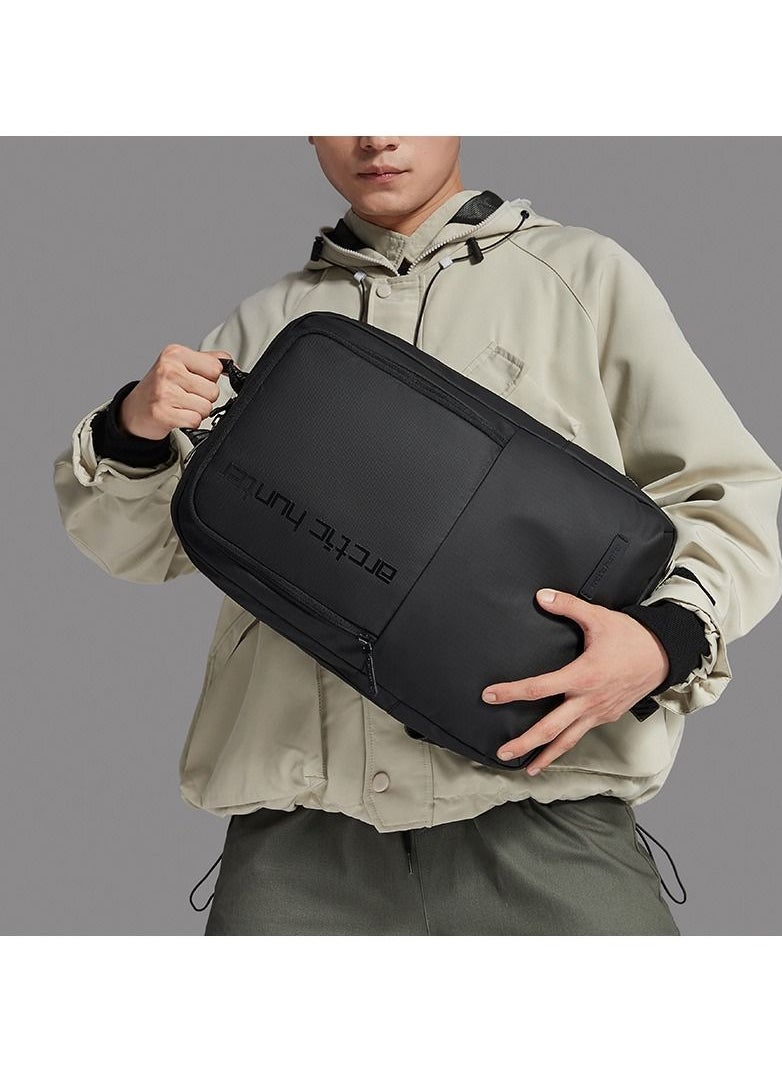 ARCTIC HUNTER - B00529 15.6-Inch Laptop Casual Multi-Function Oxford Waterproof Backpack Bag - Black - Image 1