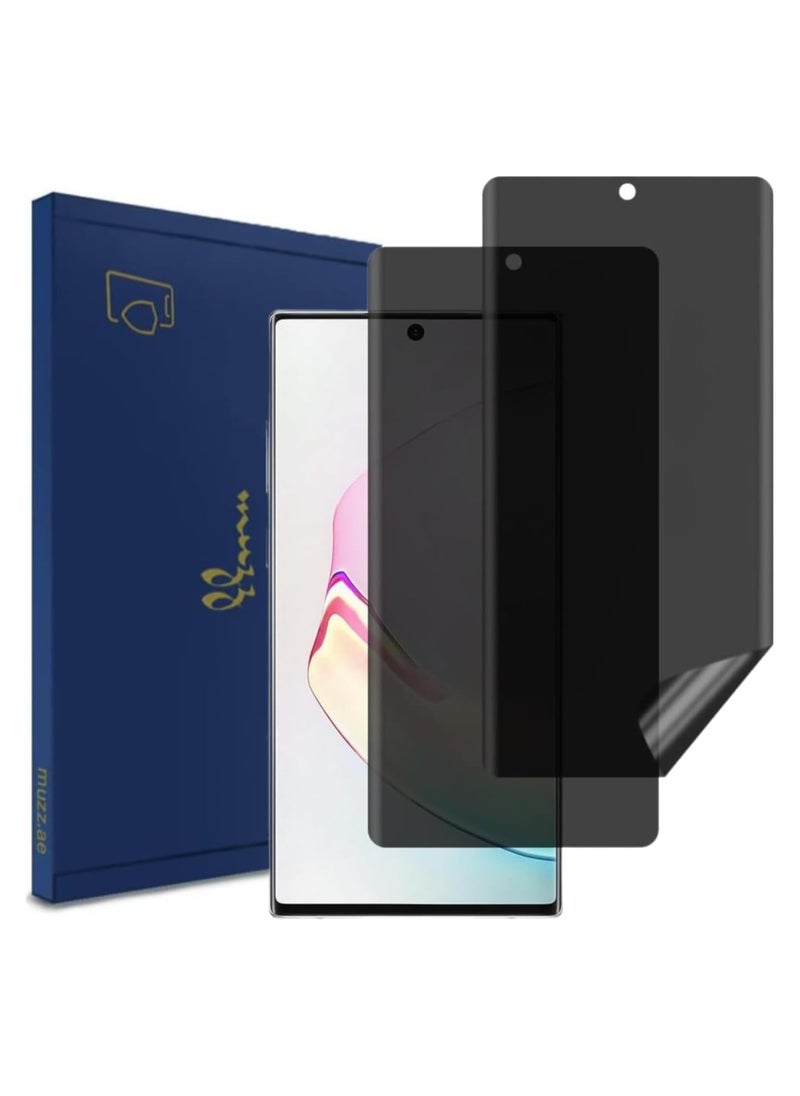 Muzz MATTE Privacy Screen Protector for Samsung Galaxy A16 2 Pack Anti Spy Anti Scratch Full Coverage TPU Soft Film Ceramic Flexible Matte Finish (NOT A Temepred Glass) (Galaxy A16 5G)  - Image 1