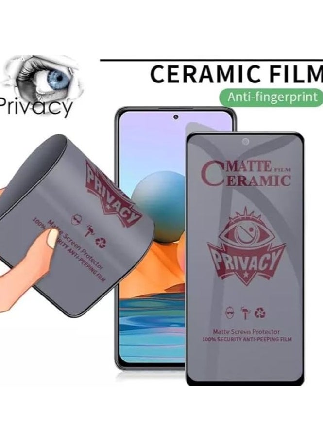 Muzz MATTE Privacy Screen Protector for Samsung Galaxy A16 2 Pack Anti Spy Anti Scratch Full Coverage TPU Soft Film Ceramic Flexible Matte Finish (NOT A Temepred Glass) (Galaxy A16 5G)  - Image 2