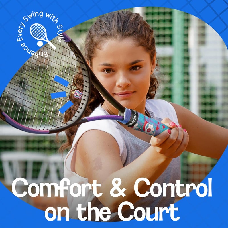 Racket Pets Kids Tennis Racket Dampener & Matching Overgrip Tape, Performance Shock Absorbing Dampener for Tennis Racket - Image 4
