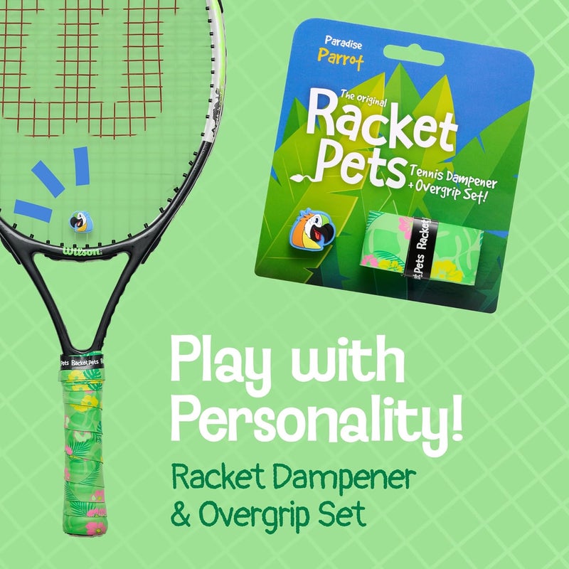 Racket Pets Kids Tennis Racket Dampener & Matching Overgrip Tape, Performance Shock Absorbing Dampener for Tennis Racket - Image 2