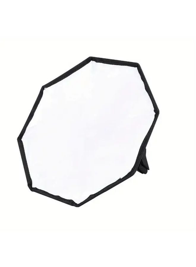 11.8 Inch Octagonal Softbox Portable Collapsible With Storage Pouch For Speedlite - Image 3