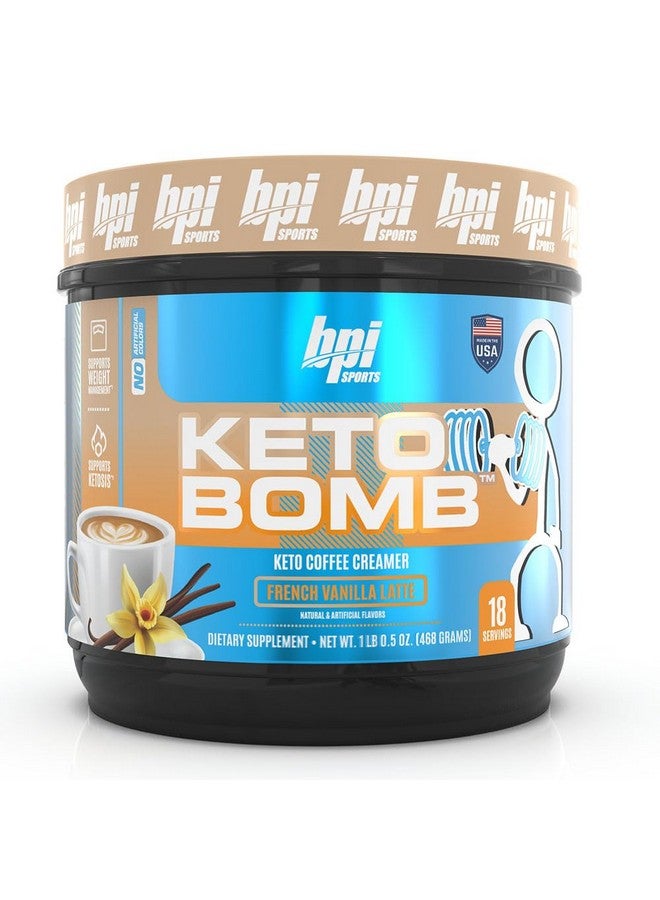 BPI Sports Keto Bomb - Promotes Energy, Hydration and Fat Loss - MCT and Electrolytes - Sugar-Free with Calcium - French Vanilla Latte, 18 Servings - Image 1
