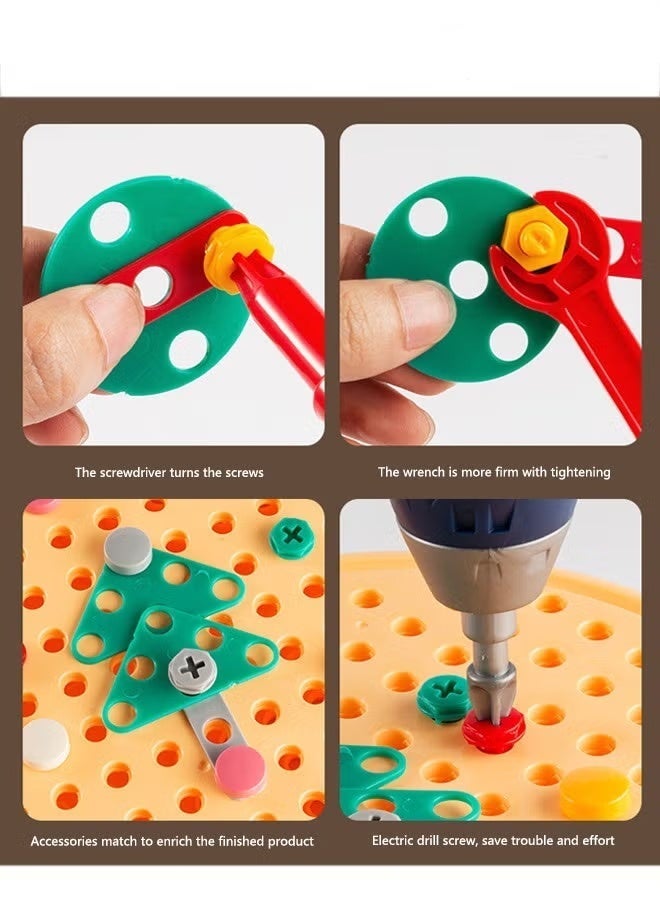ranxian 203-Piece Kids Puzzle Assembly Kit With Electric Screwdriver Screw Repair Disassembly Repair Toys - Image 5