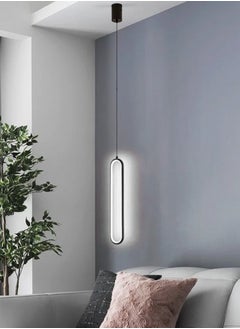 LOOPITYS （Cold white light）Bedside chandelier light luxury modern simple  room bedroom lamp minimalist long line creative living room background,pendant light  - Image 1