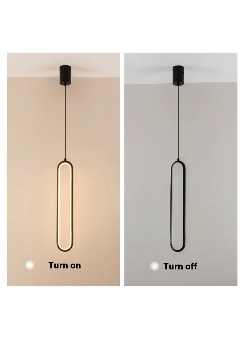 LOOPITYS - （Cold white light）Bedside chandelier light luxury modern simple  room bedroom lamp minimalist long line creative living room background,pendant light - Image 1