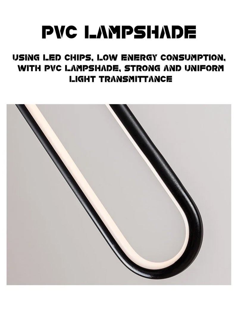 LOOPITYS - （Cold white light）Bedside chandelier light luxury modern simple  room bedroom lamp minimalist long line creative living room background,pendant light - Image 1