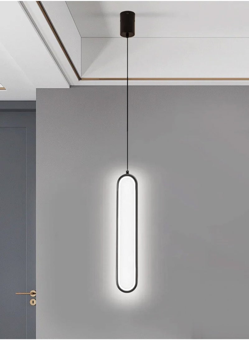 LOOPITYS - （Cold white light）Bedside chandelier light luxury modern simple  room bedroom lamp minimalist long line creative living room background,pendant light - Image 1