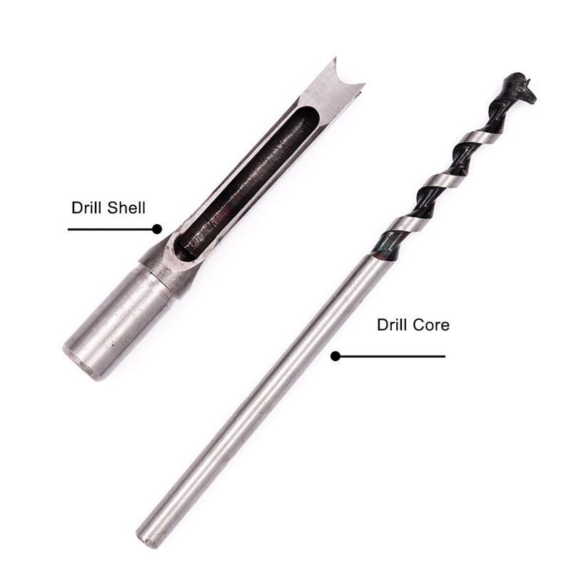 12.7mm Square Hole Drill Hole Reaming Square Auger Square Eyes Mortising Chisel DIY Woodworking Tool - Image 2