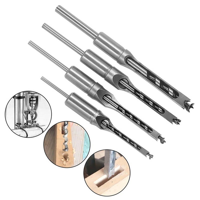 12.7mm Square Hole Drill Hole Reaming Square Auger Square Eyes Mortising Chisel DIY Woodworking Tool - Image 5