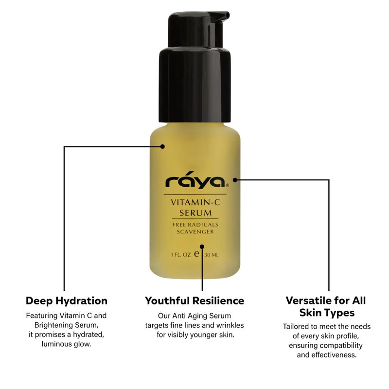 RAYA Advanced Anti-Aging Face Serum | Radiance-Boosting, Lightening Serum for All Skin Types | Vitamin C Skincare for Discoloration Correction & Complexion Improvement - Image 3