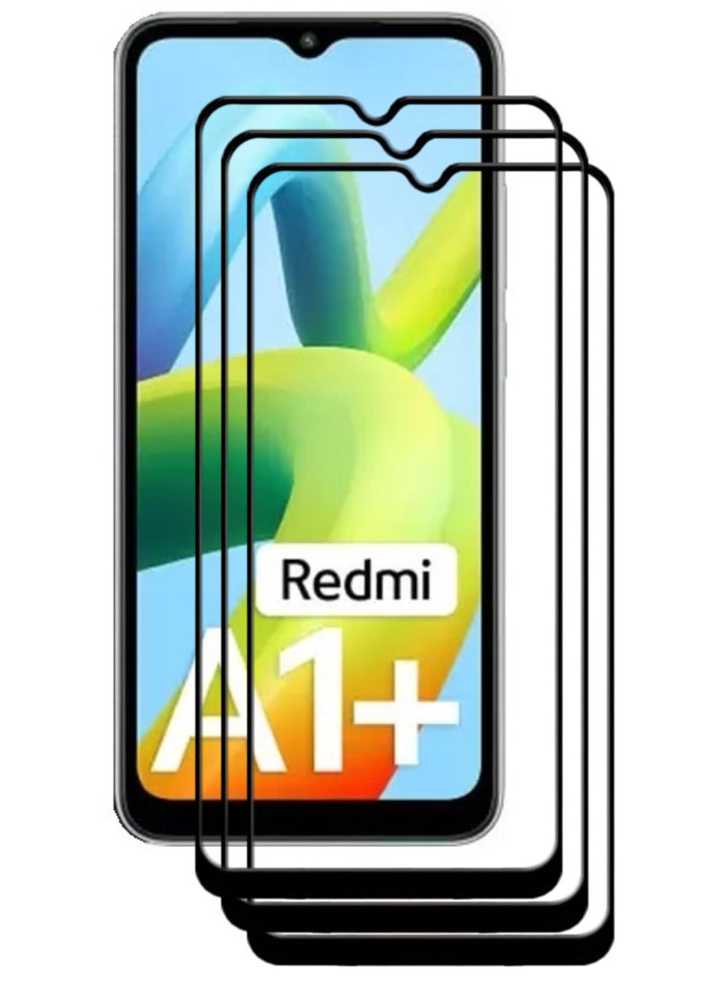 ACLIX 3 Pieces Antistatic ESD Dustproof Premium Quality High Definition Tempered Glass Screen Protector Designed For Xiaomi Redmi A1+ - Image 1