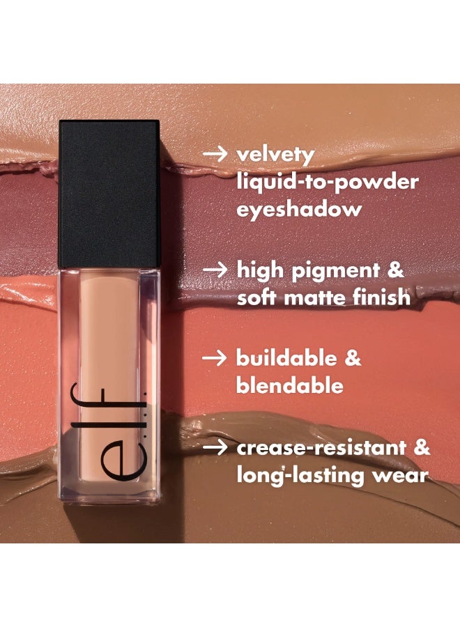 elf Liquid Velvet Eyeshadow, Liquid to Powder Eyeshadow for Intense Colour and a Soft Matte Finish, Ginger Snap - Image 4