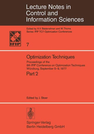 Optimization Techniques II: Proceedings of the 8th IFIP Conference on Optimization Techniques, Würzburg, September 5-9, 1977 - pzsku/Z9E1785D87D3F0B8D6B25Z/45/1749041512/eb2dee57-a794-46b8-bb05-a22ea8f6ab64