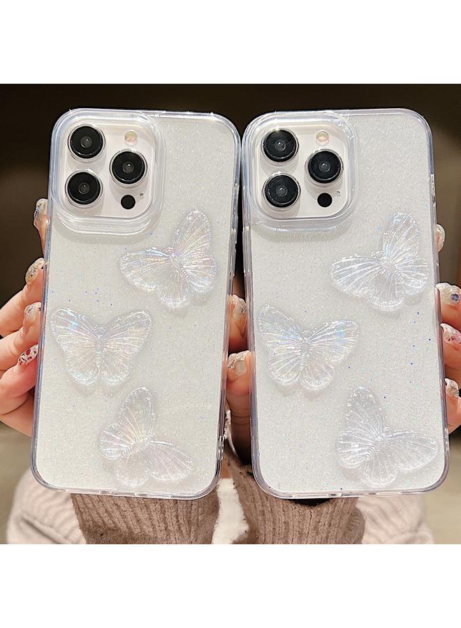 إيروريكس جراب لهاتف iPhone 13 mini من مادة TPU بتصميم فراشات كريستالية شفافة - Image 5