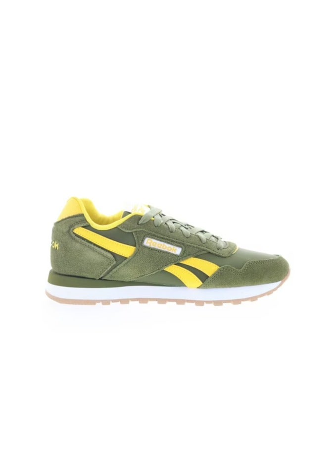 Reebok Glide in Green Yellow Suede for Men - Image 1